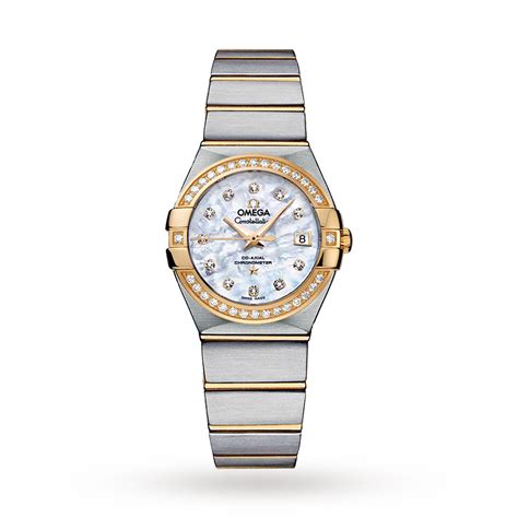 omega constellation co-axial 27mm ladies watch|omega women's constellation.